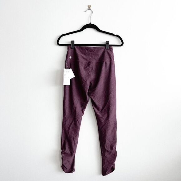 Z By Zella Women's Leggings High Waist Stretchable Burgundy Fig Size Small NWT - Picture 2 of 10